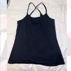 Fabletics Black Crisscross Tank